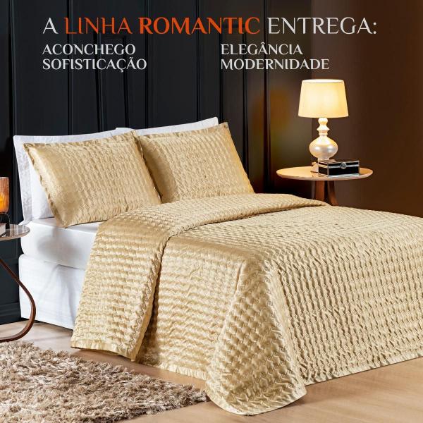 Imagem de Colcha Bouti Queen Size Romantic 03 Peças Matelado