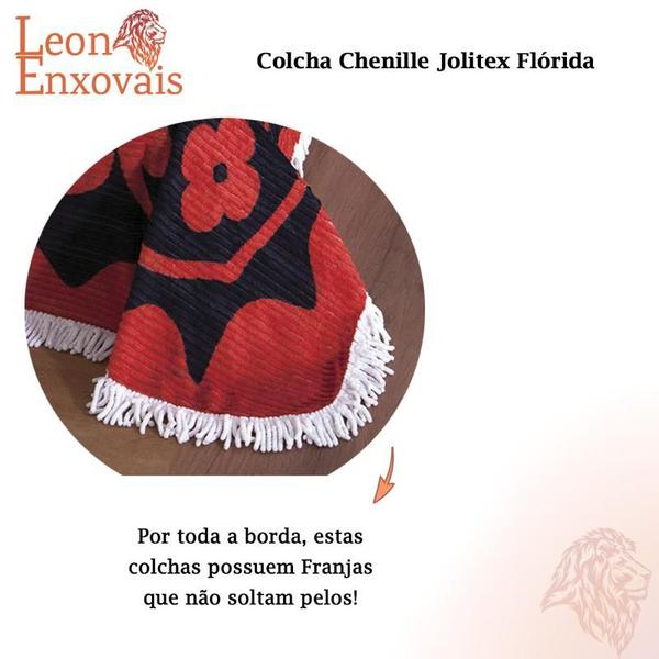 Imagem de Colcha Chenille Jolitex Canelada Florida C/ Franja 220x240cm