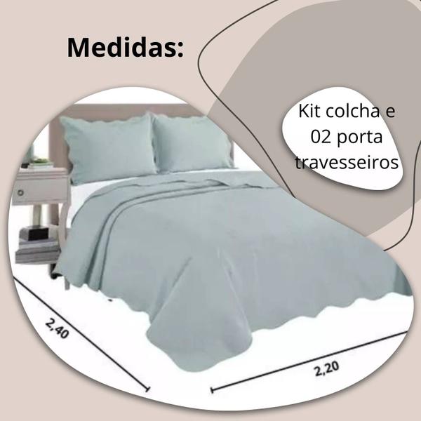 Imagem de Colcha Cobre Leito Casal Matelasse 220x240