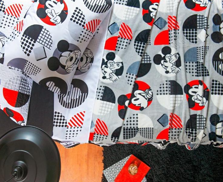 Imagem de Colcha Soft Infantil Mickey Minnie Disney Solteiro 01 Peça