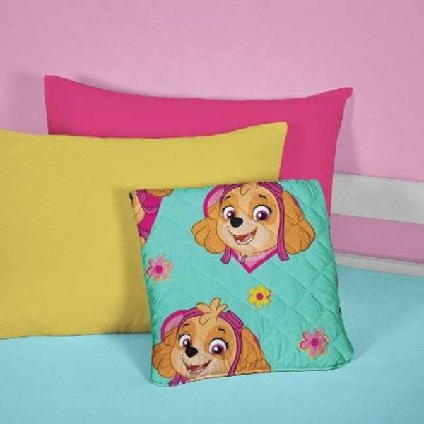 Imagem de Colcha Vira Almofada Lepper Infantil Aconchegante Personagens Decoração Cama Criança