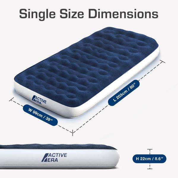 Imagem de Colchão Air Mattress Active Era Luxury Camping Twin com bomba e bolsa