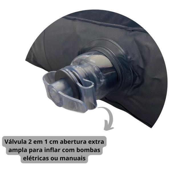 Imagem de Colchao Bel Inflavel Solteiro Deluxe Comfort Preto