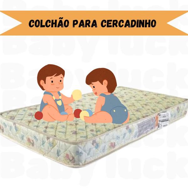 Imagem de Colchão Berço Baby Luck Cercadinho 70x100x10cm - Luckspuma