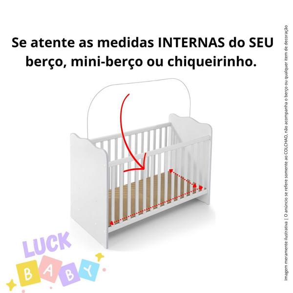 Imagem de Colchão Berço Baby Luck Cercadinho 70x100x10cm - Luckspuma