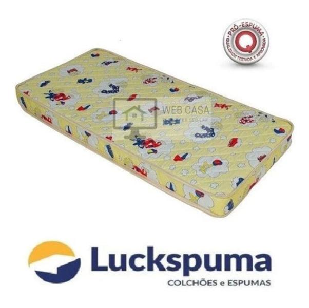 Imagem de Colchão Berço Chiqueirinho Cercadinho Babyluck 70x100x10cm LUCKSPUMA