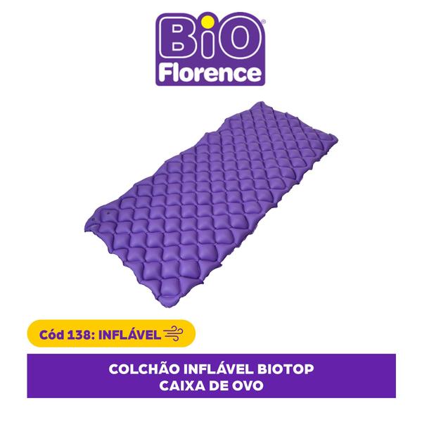 Imagem de Colchão Cx de Ovo Inflável BioTop AntiEscaras BioFlorence