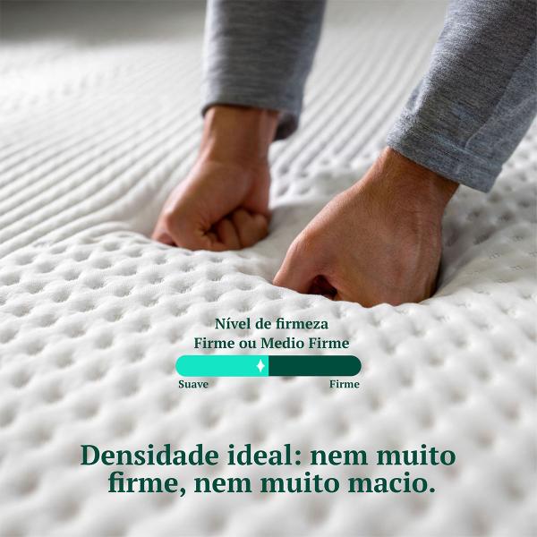 Colchão D33 Connect App Massageador Brinde Travesseiro Keiko