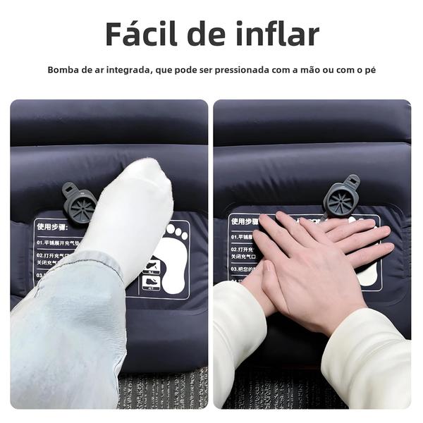 Colchão de Ar Autoinflável Ultraleve 10cm - Camping, Piquenique e Barracas Imagem de Colchão de Ar Autoinflável Ultraleve 10cm - Camping, Piquenique e Barracas