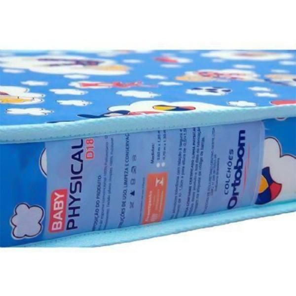 Imagem de Colchão de Berço Baby Physical Espuma D18 Ortobom 70x130x10