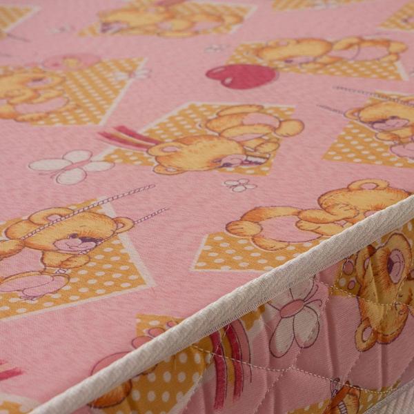 Imagem de Colchão de Berço Espuma D18 Pro Confort Baby 60x130x10cm Rosa Hellen