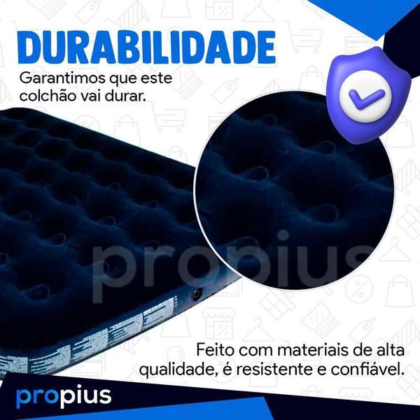 Imagem de Colchão Inflável Casal 191X22X137Cm Camping Elevado Cama