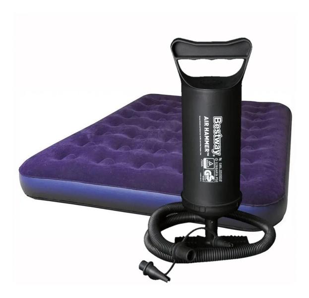 Colchao Inflavel Casal Bestway Com Bomba De Ar Viagem Praia Campo Suporta 300kg Colchao Inflavel Casal Bestway Com Bomba De Ar Viagem Praia Campo Suporta 300kg