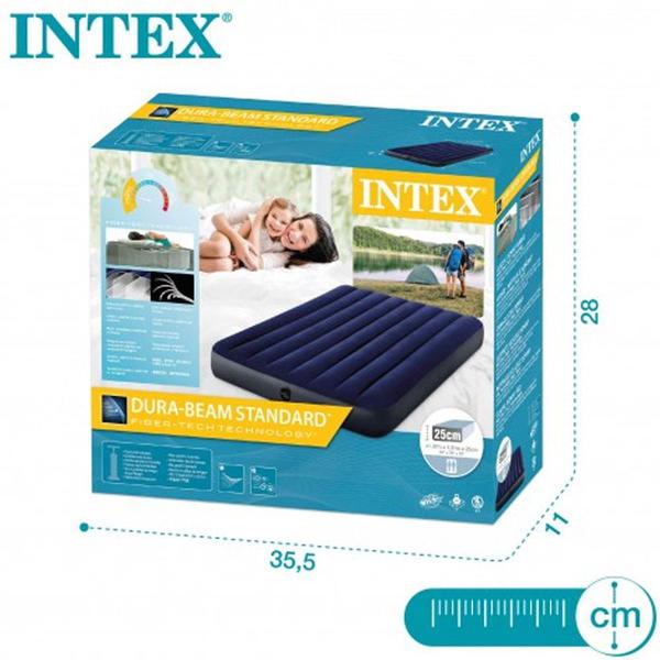 Imagem de Colchão Inflável Casal Dura-beam Classic Downy Full Intex