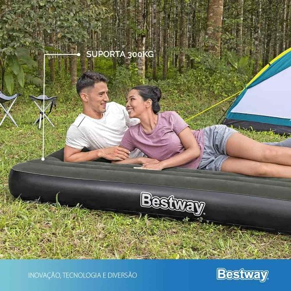 Imagem de Colchão Inflável Casal Queen Tritech com Inflador Removível USB Bestway