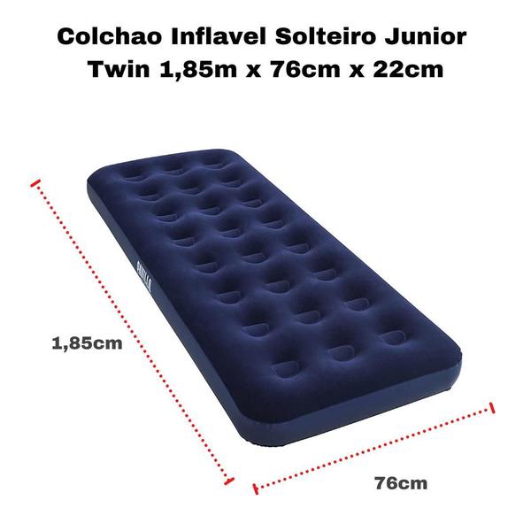 Imagem de Colchão Inflavel de Ar Solteiro Bestway Comfort 185 x 76cm