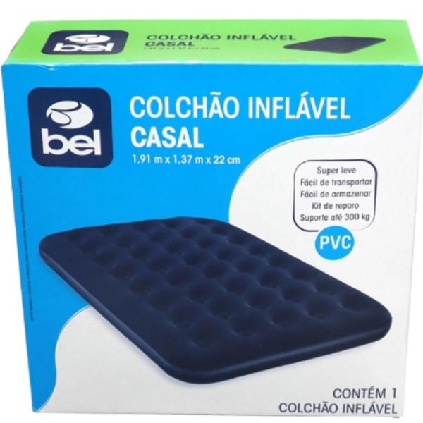 Imagem de Colchão Inflável De Casal Suporta 300kgs Bel