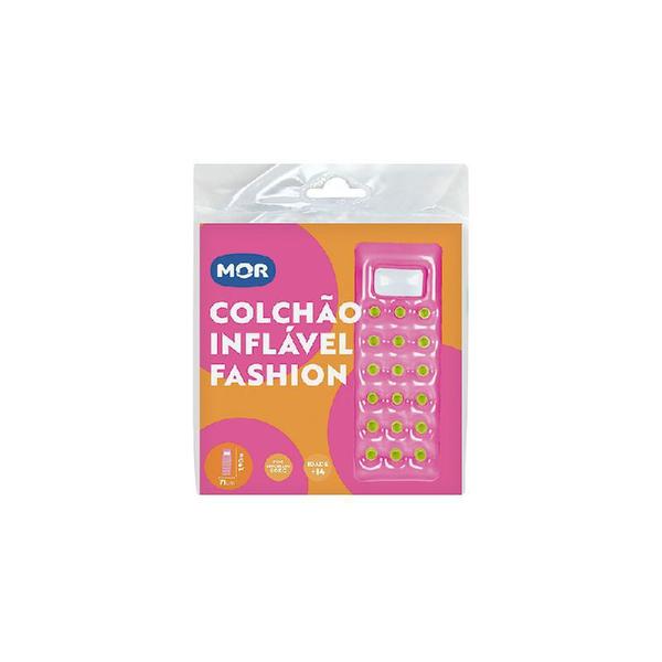 Imagem de Colchão Inflável Fashion  71cm x1,90m Suporta 90kg Cor Rosa