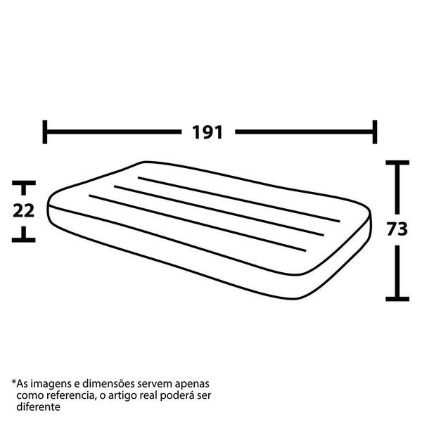 Imagem de Colchão Inflável Solteiro Flocked Comfort Vg Plus