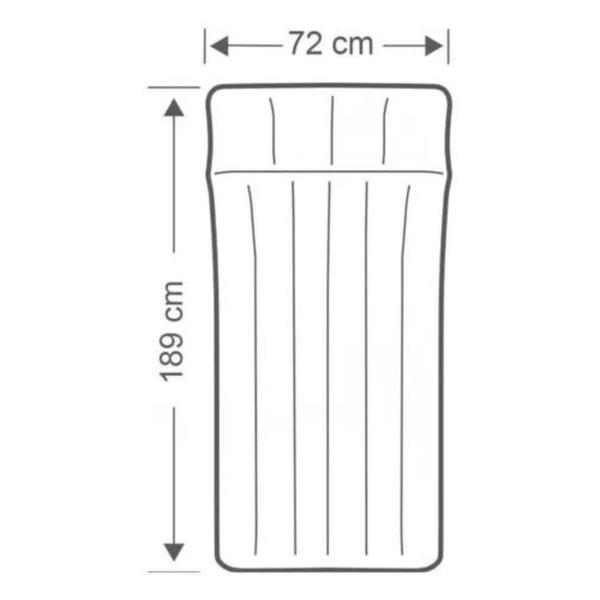 Imagem de Colchão Inflável Solteiro Intex P/Camping Compacto Aveludado