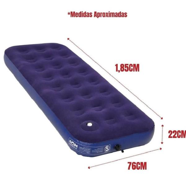 Colchão Inflável Solteiro Mor com Inflador Embutido Imagem de Colchão Inflável Solteiro Mor com Inflador Embutido