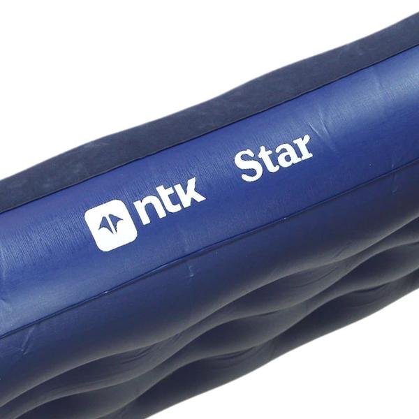 Imagem de Colchao Inflavel Solteiro Star Ntk Suporta 150 Kg Azul para Camping e Pesca  Nautika 