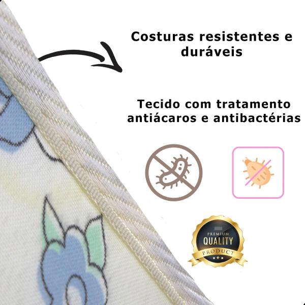 Imagem de Colchão Para Berço Criança Bebê 130x70 Espuma D18 Pro Dormir Advanced Baby Cinza 