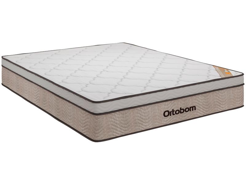 Colchão Queen Ortobom de Molas Ensacadas 30x158x198cm - New Ortotech Colchão Queen Ortobom de Molas Ensacadas 30x158x198cm - New Ortotech