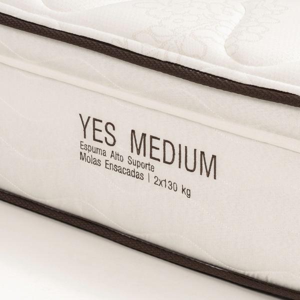 Imagem de Colchão Queen Yes Comfort 158x198x31cm Bege/Branco