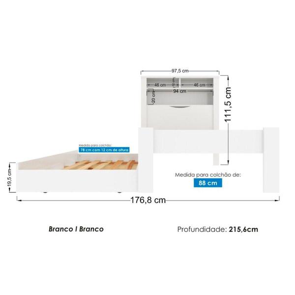 Imagem de Colchão Solteiro Physical Ortobom (2un) + Bicama Invicta Atacama