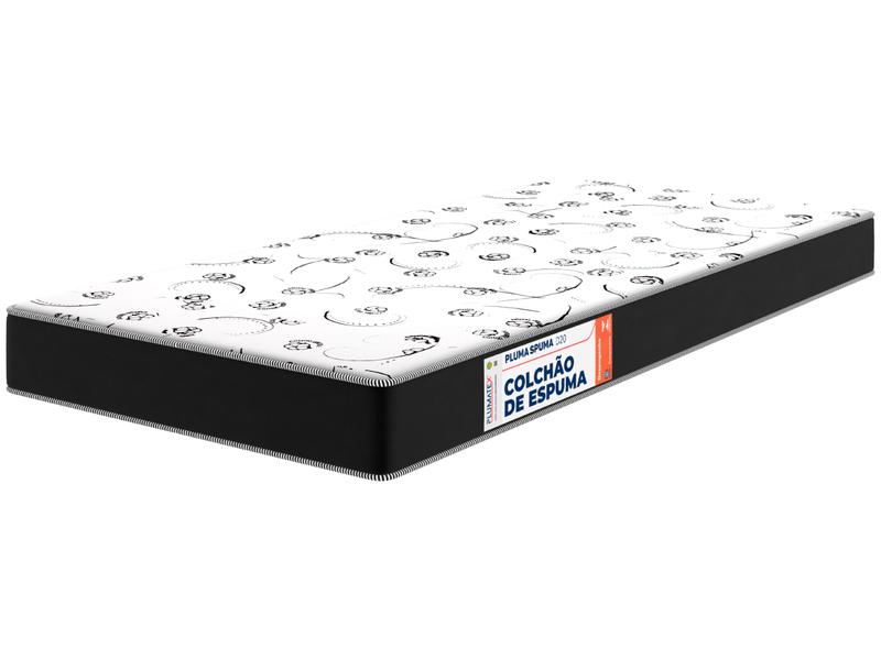 Colchão Solteiro Plumatex de Espuma D20 12x78x188cm Plumaspuma
