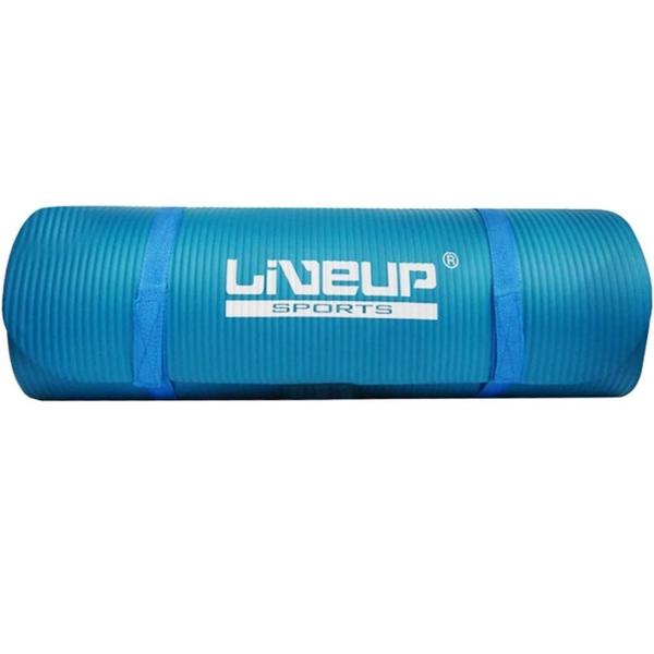 Imagem de Colchonete 1,80m Tapete para Ginastica Yoga Ou Pilates Azul  Liveup Sports 