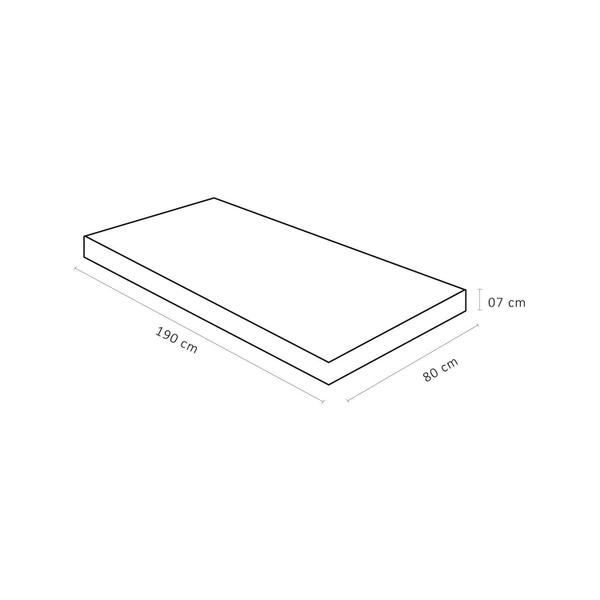 Imagem de Colchonete Alveolado D20 (80x190x07) - Ortobom