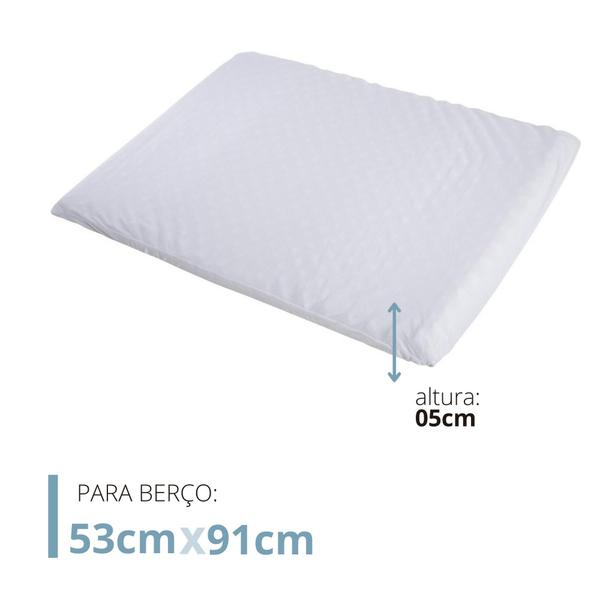 Imagem de Colchonete Baby - Lavável em Máquina - 53 cm x 91 cm - Branco