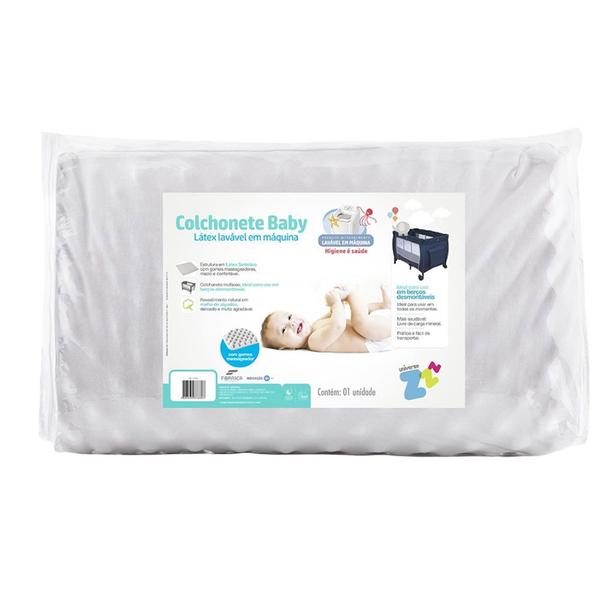 Imagem de Colchonete Bebê Fibrasca Baby AntiSufoc 72x105cm Branco Z726