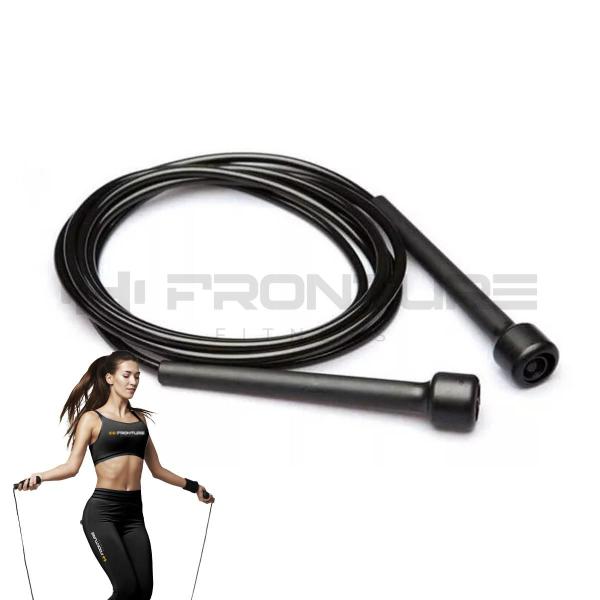 Imagem de Colchonete De Academia/treino + Corda De Pular + Roda Abdominal Profissional Fitness KIT PRETO