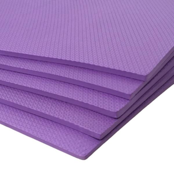 Imagem de Colchonete EVA 100X50cm Altura Grossa 10MM Diversas Cores Cinza Preto Azul Rosa para Academia Atividades Físicas Exercícios Yoga Emborrachado