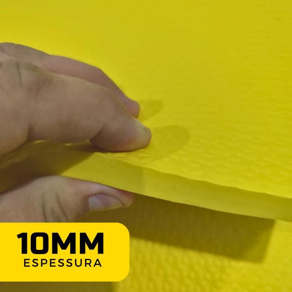 Imagem de Colchonete EVA 100X50cm Altura Grossa 10mm  Diversas Cores para Academia Atividades Físicas Exercícios Yoga Cross Anti Impacto Emborrachado