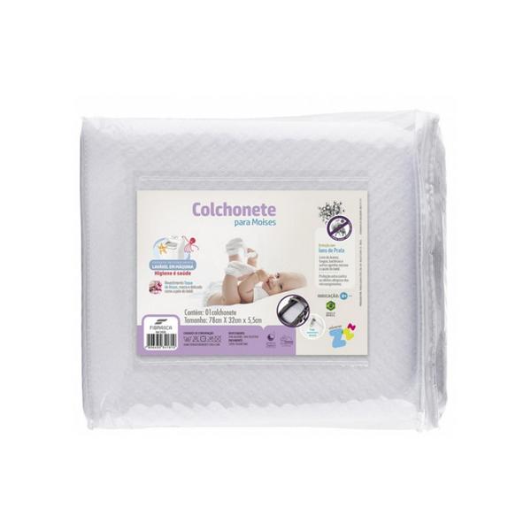 Imagem de Colchonete Infantil Para Moisés  Z4181 78x32cm Branco