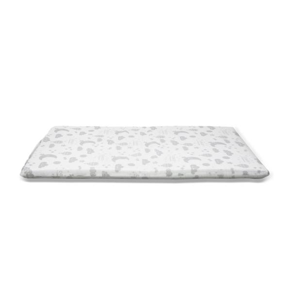 Imagem de Colchonete para Berço TAM 1 (88x52x4) Cosco - Branco Estampado