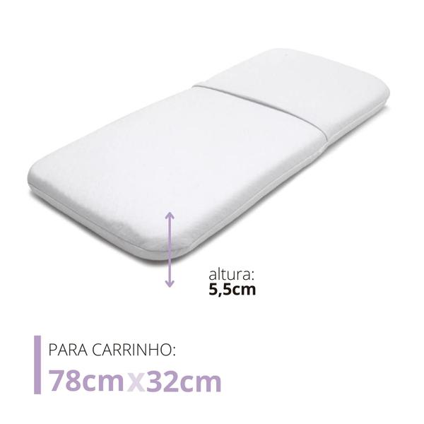 Imagem de Colchonete Para Moisés Baby 78x32x5cm Fibrasca Z4181