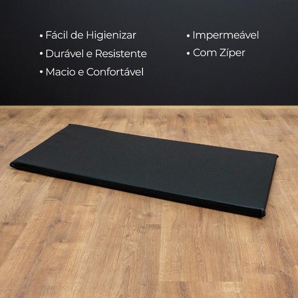 Imagem de Colchonete Premium Academia 90x40x3 Cm Espuma Napa Impermeável D23