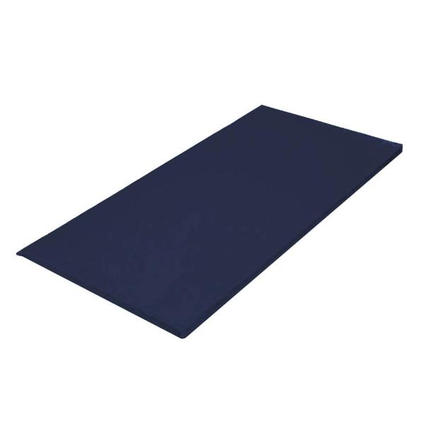 Imagem de Colchonete Slim 95x59cm Solteiro Para Ginástica Academia Escola Suede Azul Marinho - Ahz Móveis