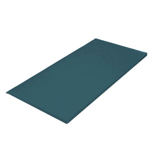 Imagem de Colchonete Slim 95x59cm Solteiro Para Ginástica Academia Escola Suede Azul Turquesa - Ahz Móveis