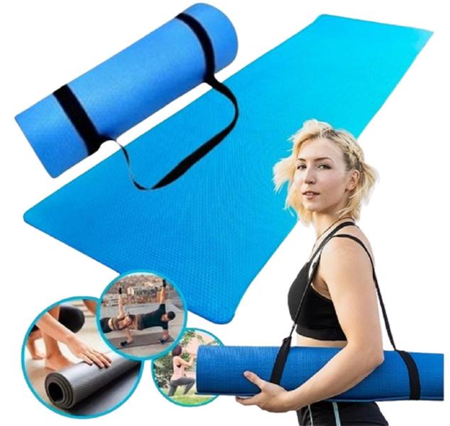 Imagem de Colchonete Tapete em EVA para Yoga Ginástica Pilates 180cm x 53cm Espessura de 10mm