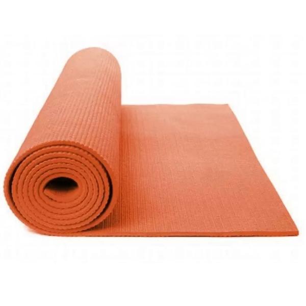 Imagem de Colchonete Tapete Ginástica Yoga Pilates Liveup Laranja 173x61x4cm