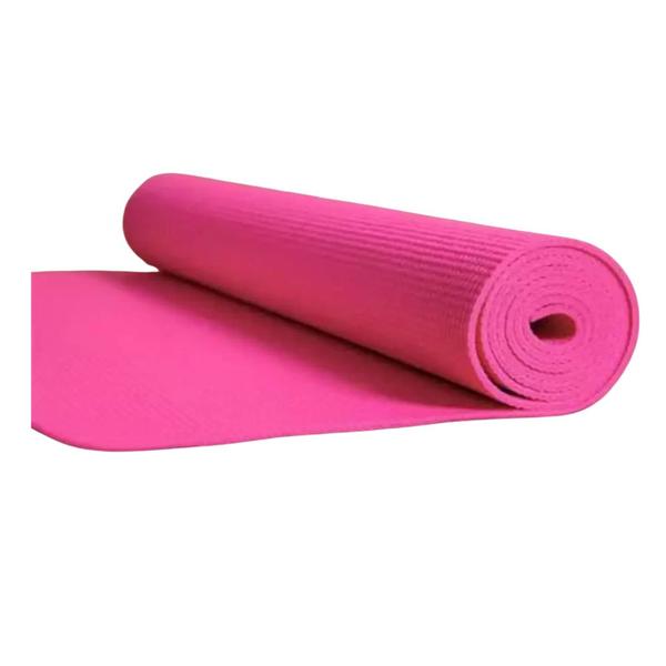 Imagem de Colchonete Tapete Ginástica Yoga Pilates Liveup Rosa 173x61x4cm