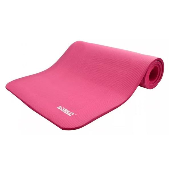 Imagem de Colchonete Tapete Ginástica Yoga Pilates Liveup Rosa 173x61x4cm