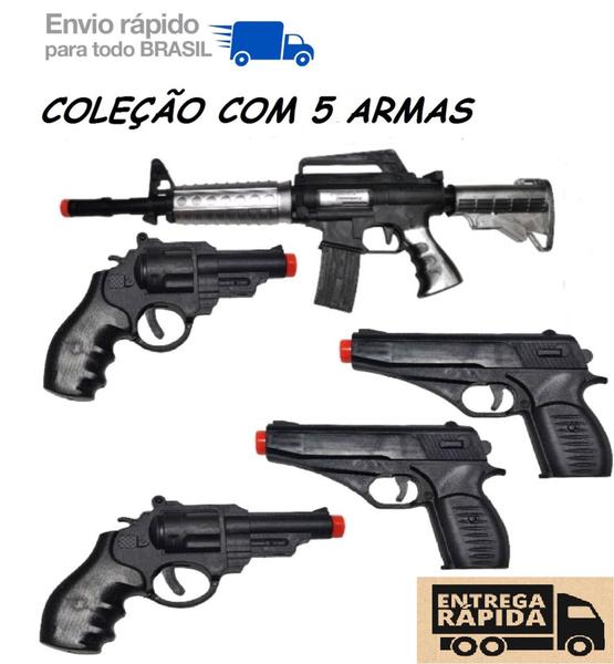 Coleção armas brinquedo policial arminha lança dardos - ELITE Imagem de Coleção armas brinquedo policial arminha lança dardos