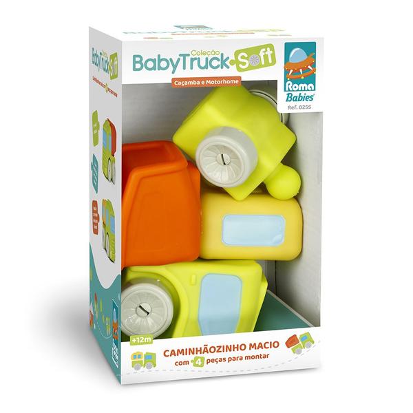 Coleção Baby Truck Soft Caminhão Vinil 4 Pçs P/ Montar - Roma - Roma Brinquedos Imagem de Coleção Baby Truck Soft Caminhão Vinil 4 Pçs P/ Montar - Roma
